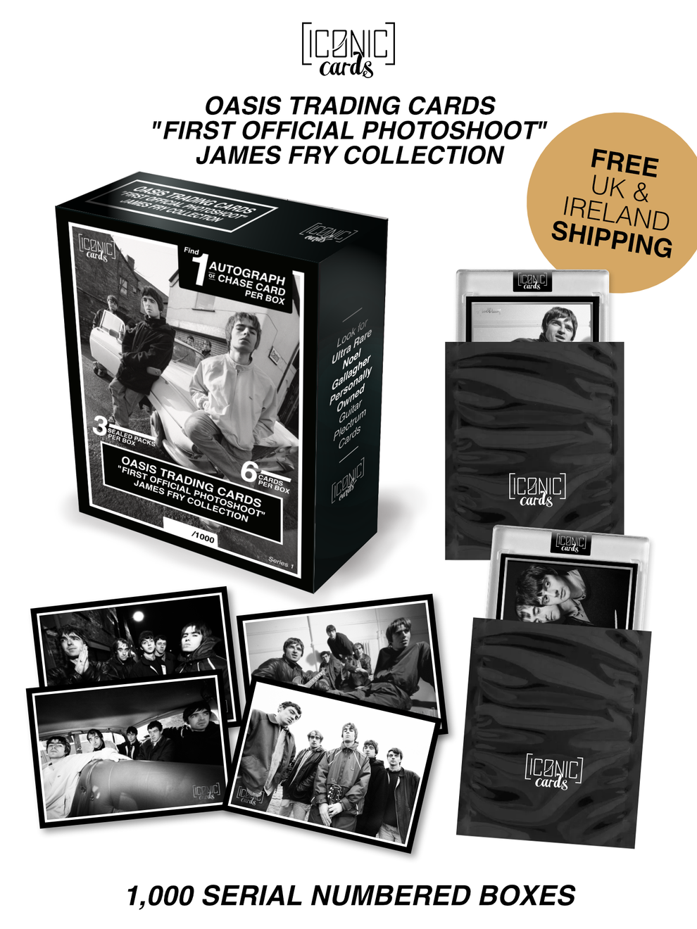 Oasis Trading Card Collection Box – Iconic Cards