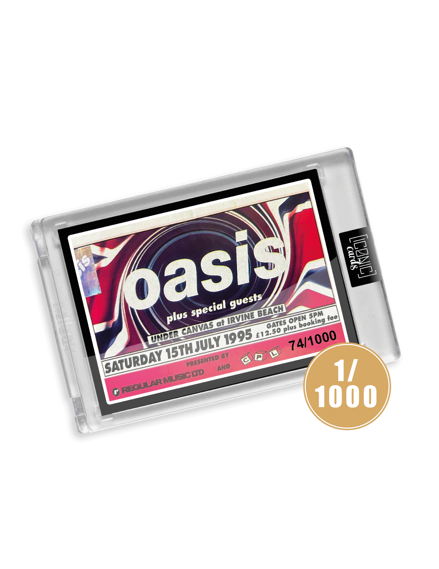 Oasis Irvine Beach Metal Concert Trading Card