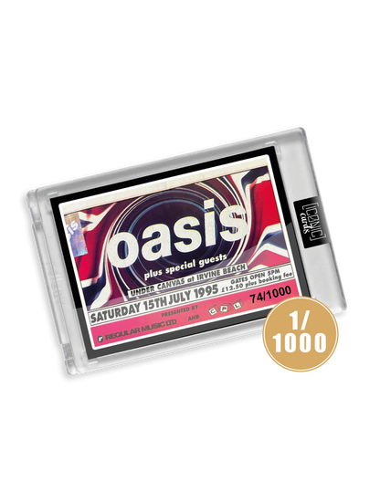 Oasis Irvine Beach Metal Concert Trading Card